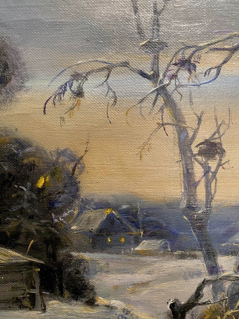 Oil painting March evening Litvinov Oleg Arkad'yevich - 5