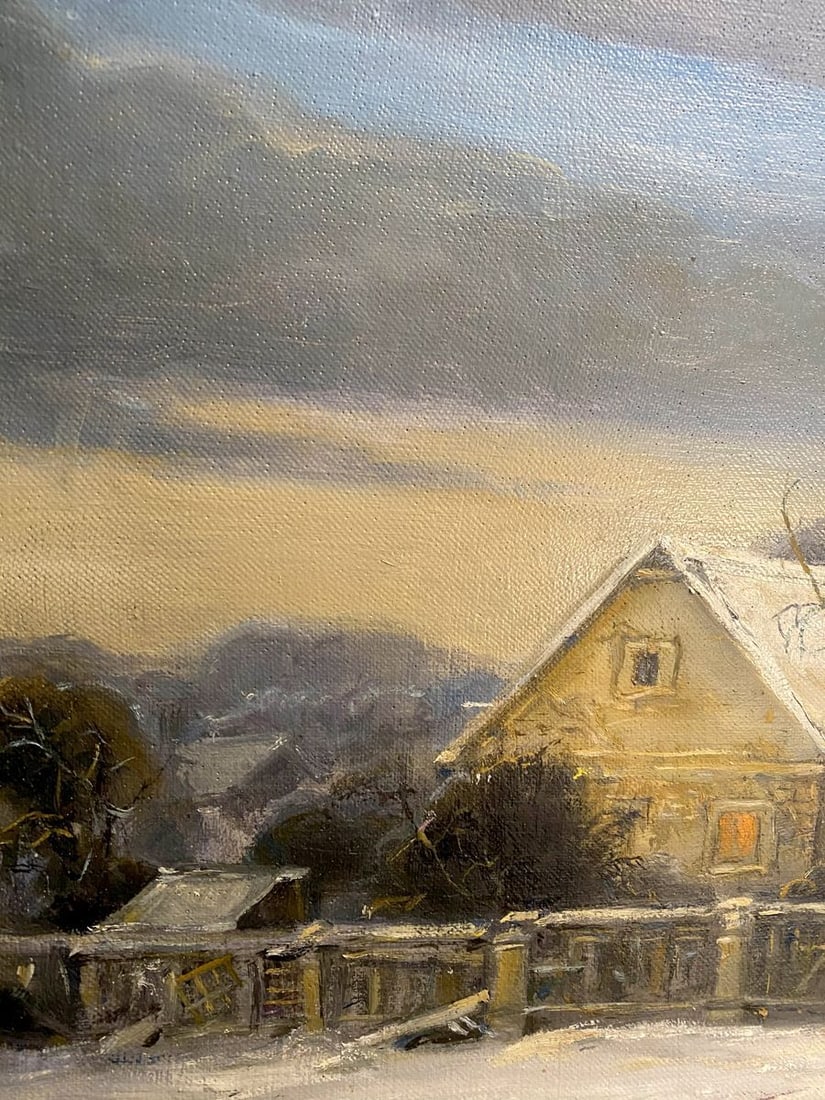 Oil painting March evening Litvinov Oleg Arkad'yevich - 6