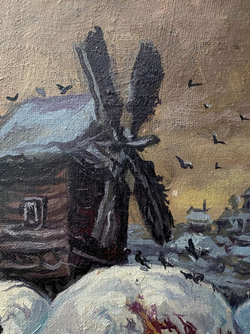 Oil painting Winter landscape Alexander Arkadievich Litvinov - 6