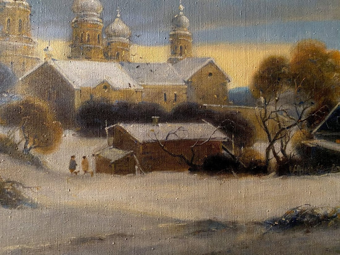 Oil painting The road to the monastery Litvinov Oleg Arkad'yevich - 5
