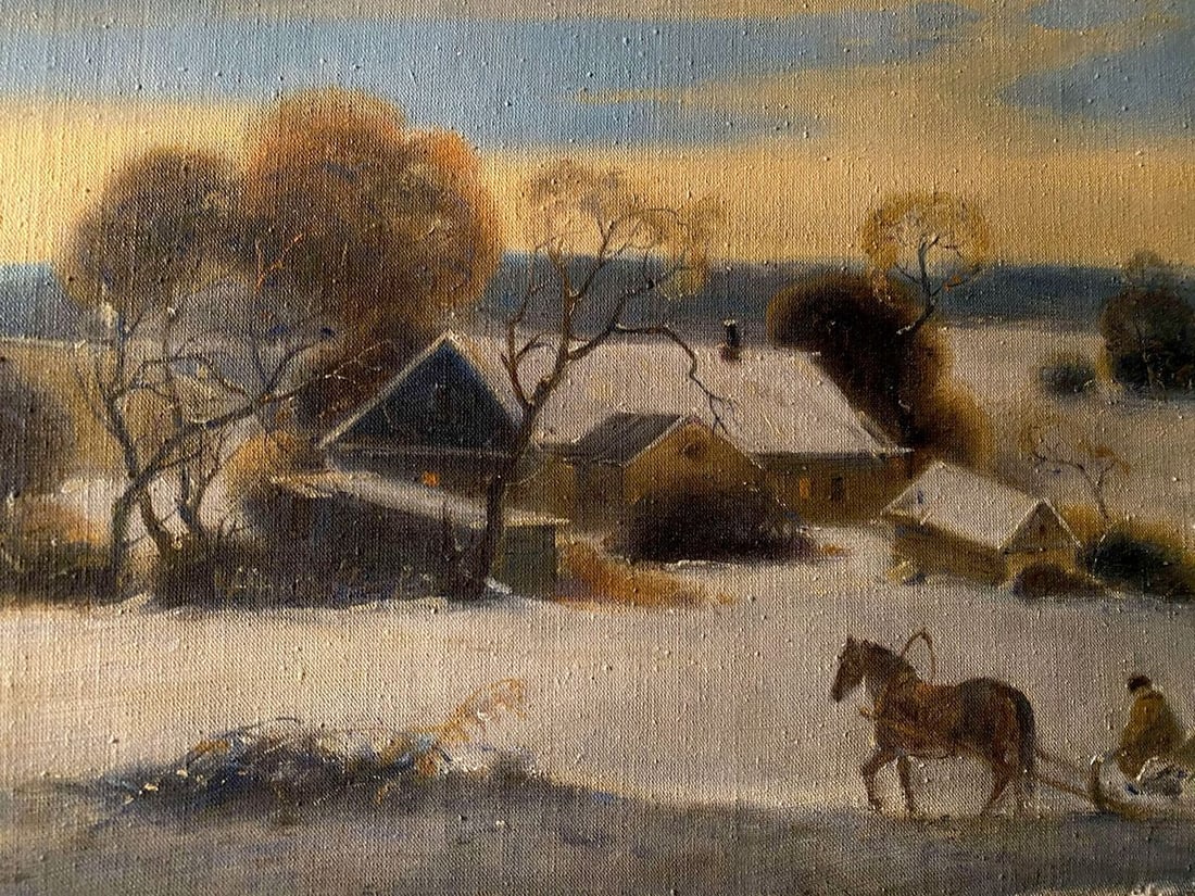 Oil painting The road to the monastery Litvinov Oleg Arkad'yevich - 7