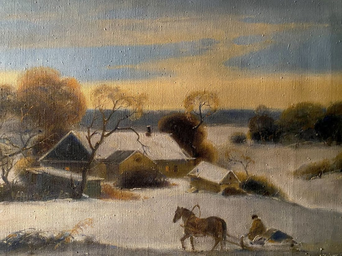 Oil painting The road to the monastery Litvinov Oleg Arkad'yevich - 8