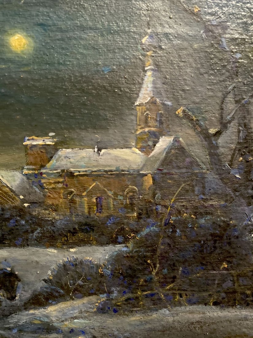 Oil painting Christmas night Litvinov Oleg Arkad'yevich - 4