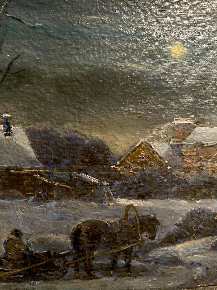 Oil painting Christmas night Litvinov Oleg Arkad'yevich - 5
