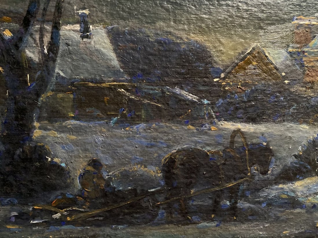 Oil painting Christmas night Litvinov Oleg Arkad'yevich - 8