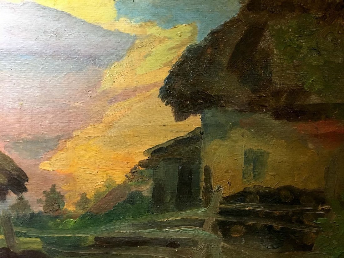 Rural street oil painting Yaroshenko Nikolai Alexandrovich - 4