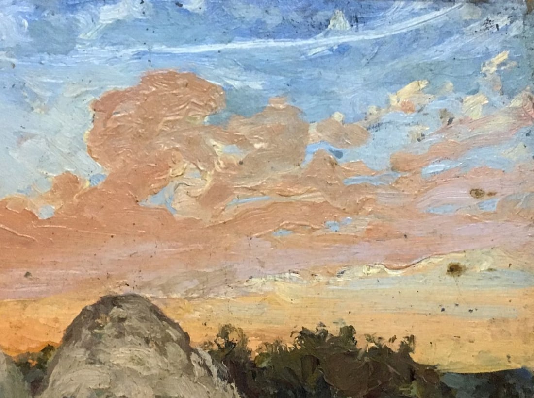Oil painting Evening in the meadow Alexander Georgievich Cherkass - 5