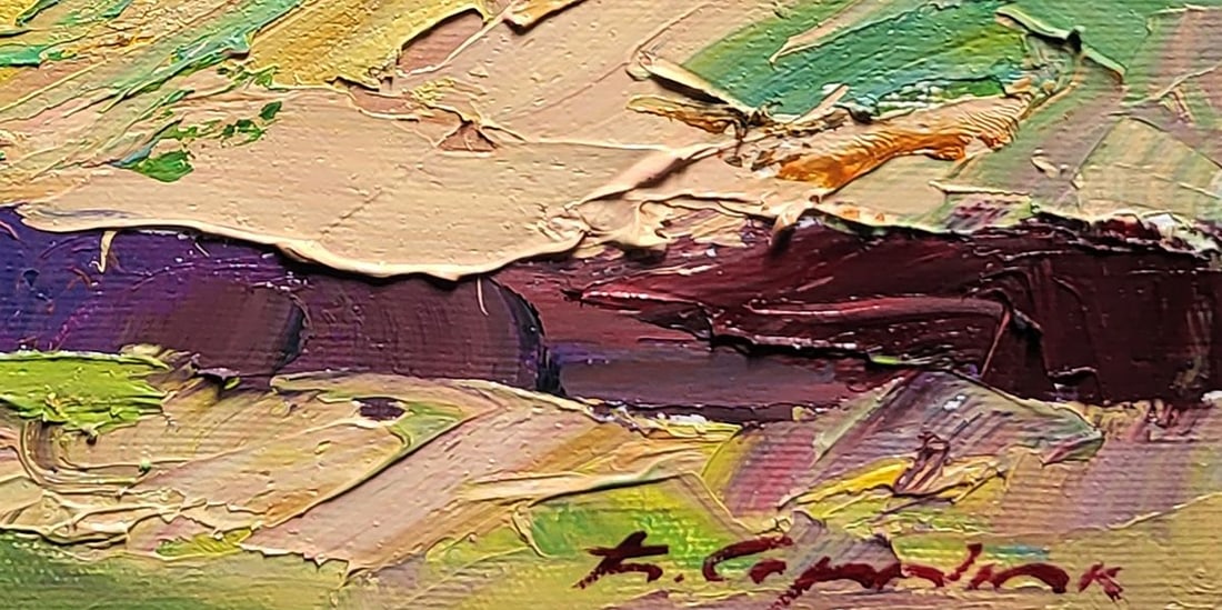 Oil painting Near a mountain stream Boris Serdyuk - 9