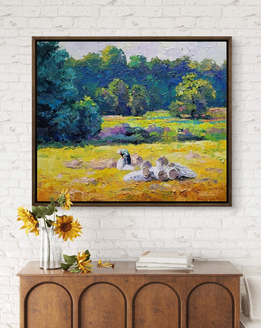 Oil painting Hay for the Winter Boris Serdyuk - 2