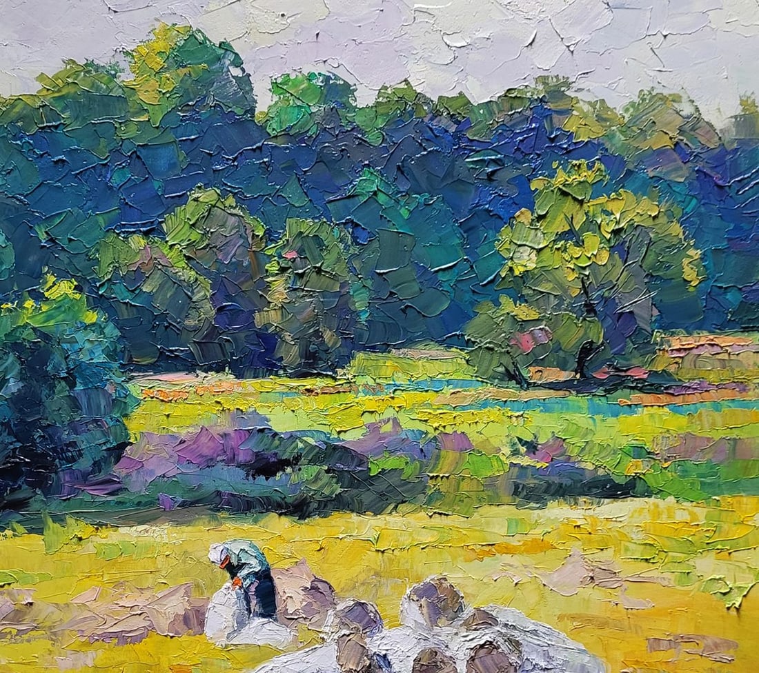 Oil painting Hay for the Winter Boris Serdyuk - 5
