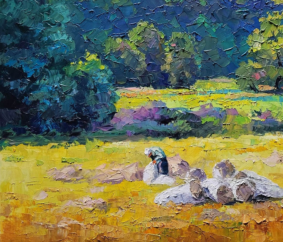 Oil painting Hay for the Winter Boris Serdyuk - 6