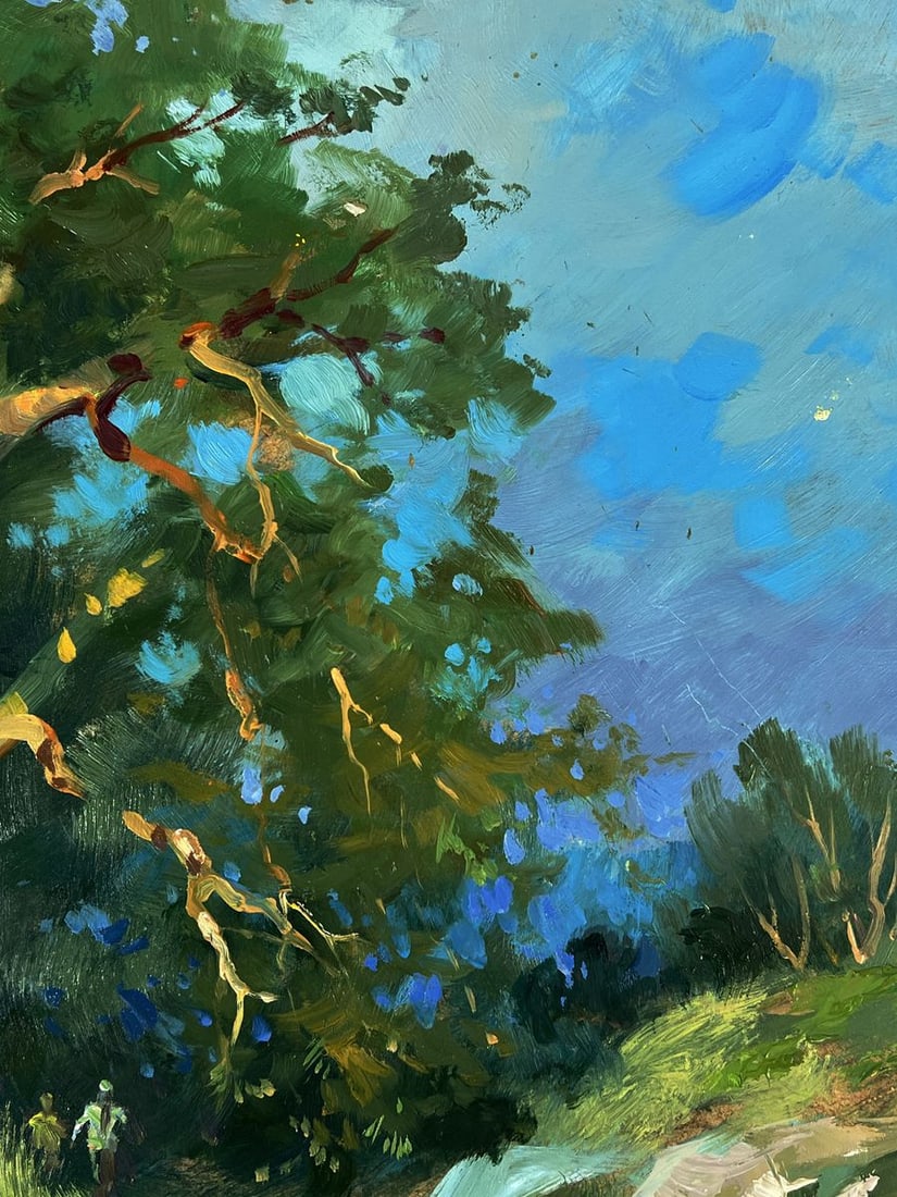 Oil painting Daytime road into the forest Yuriy Suprunchuk - 5
