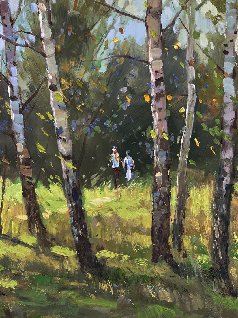 Oil painting A walk among the birches Yuriy Suprunchuk - 7