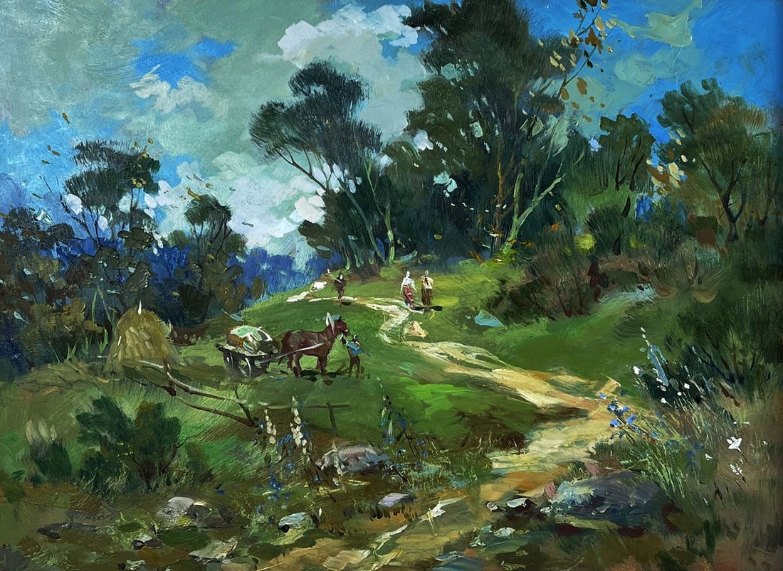Oil painting Summer day in the forest Yuriy Suprunchuk - 3