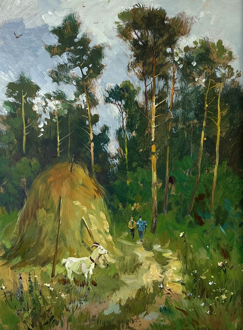 Oil painting The road to the forest Yuriy Suprunchuk - 3