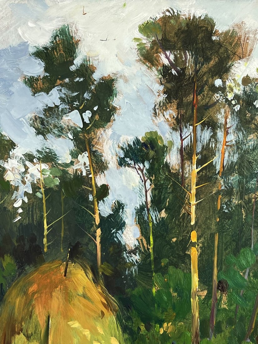 Oil painting The road to the forest Yuriy Suprunchuk - 4