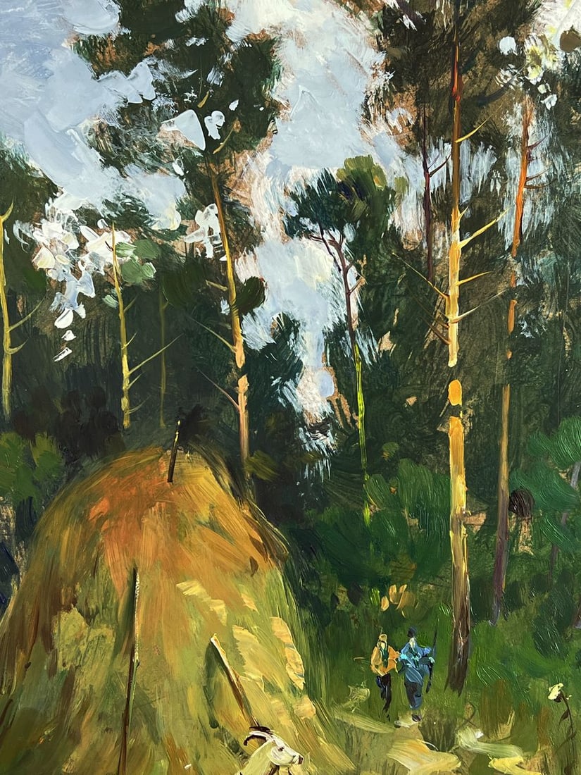 Oil painting The road to the forest Yuriy Suprunchuk - 6