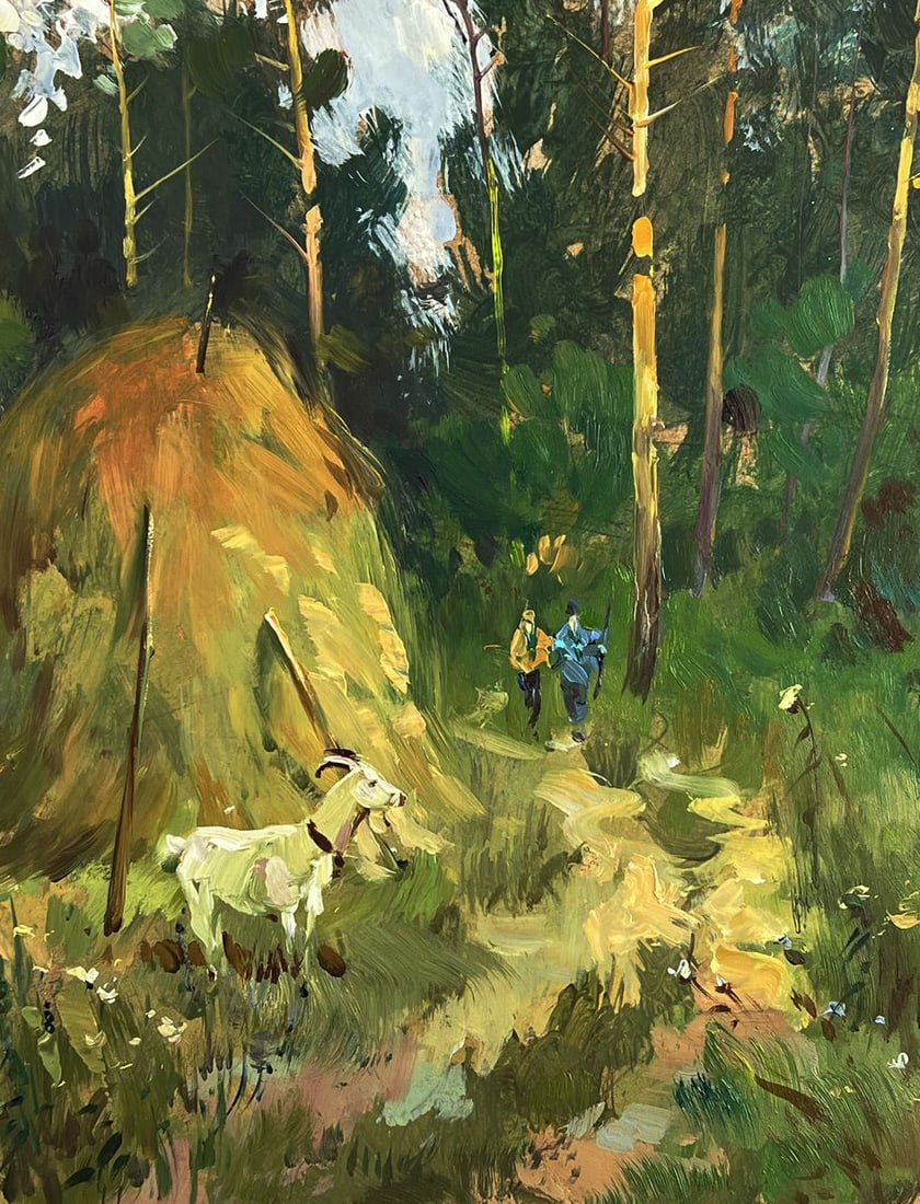 Oil painting The road to the forest Yuriy Suprunchuk - 9