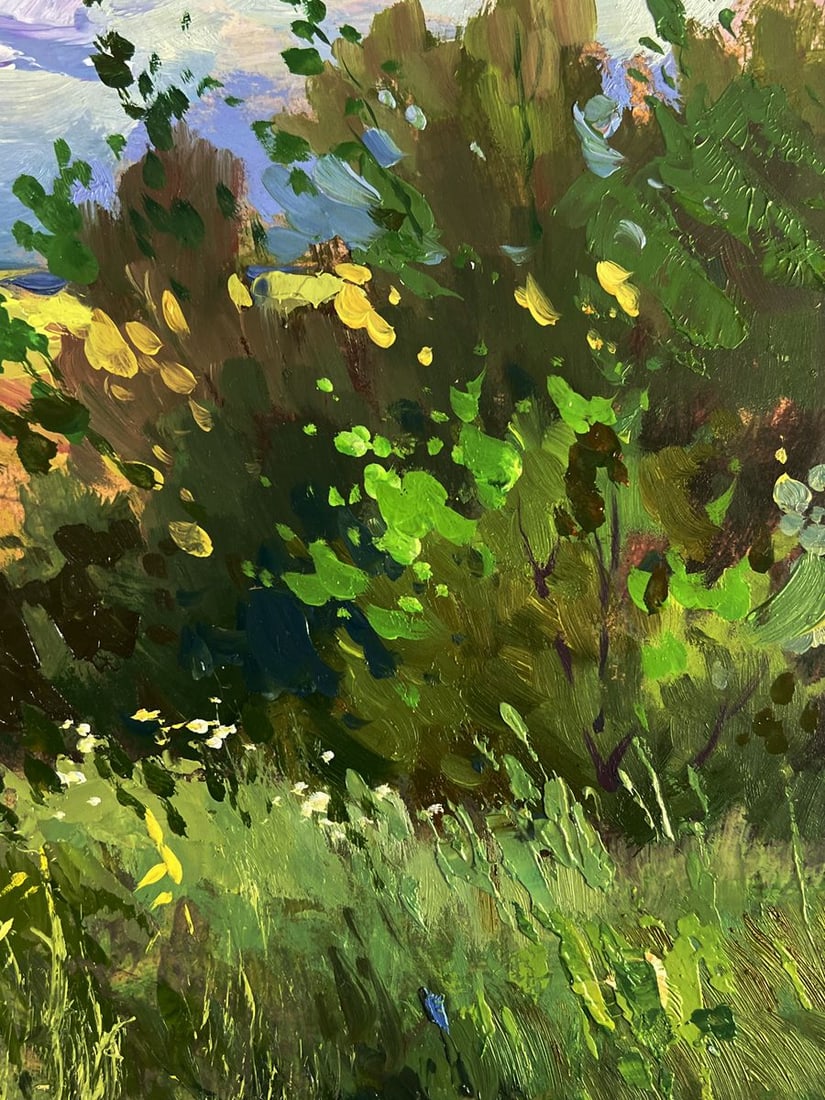 Oil painting A walk through cloudy nature Yuriy Suprunchuk - 10