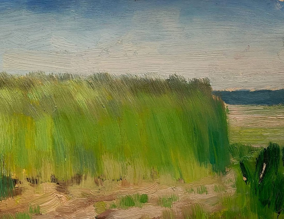 Oil painting Walking by the river Ivan Tsyupka - 5