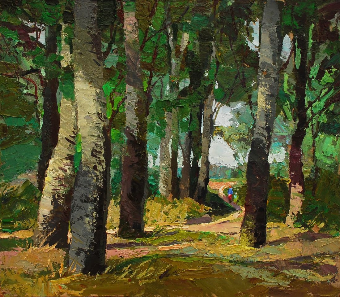 Oil painting Aspen day and the rustle of leaves Egor Shvachunov: Title: Oil painting Aspen day and the rustle of leaves Egor Shvachunov Description: No.Svash 101 *** ABOUT THIS PAINTING *** * TITLE: "Aspen day and the rustle of leaves" * ARTISTS: Egor Shvachunov * 