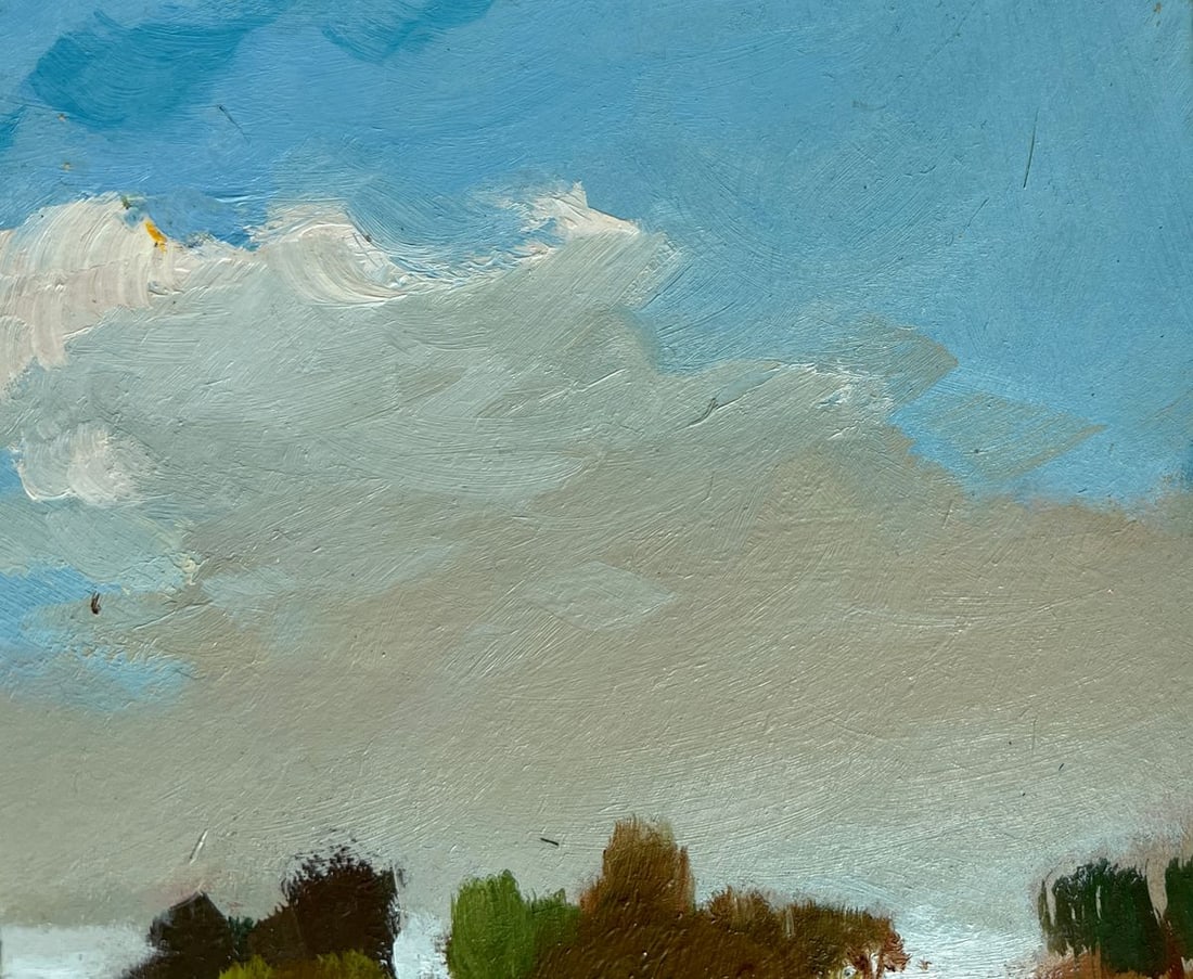 Oil painting A path through summer meadows Yuriy Suprunchuk - 5