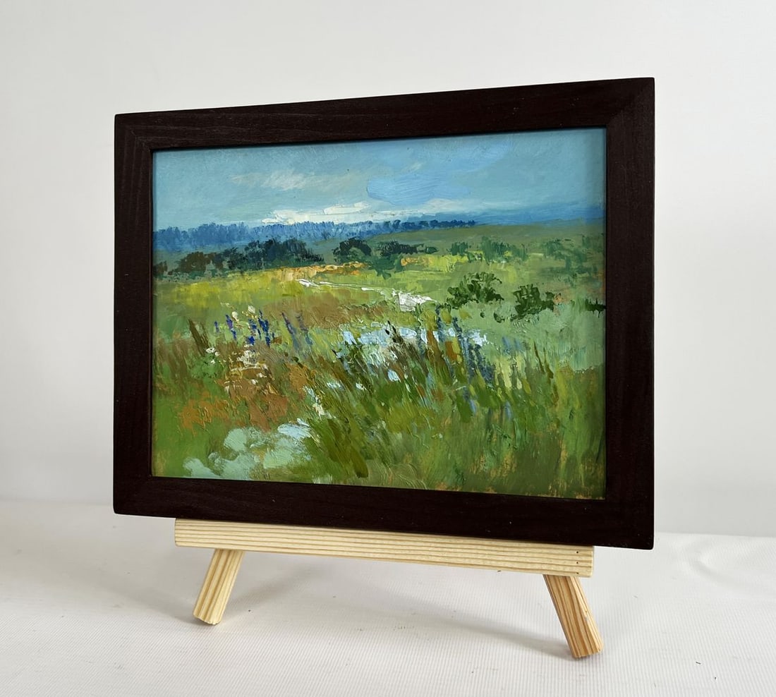 Oil painting On the summer flower meadows Yuriy Suprunchuk - 2