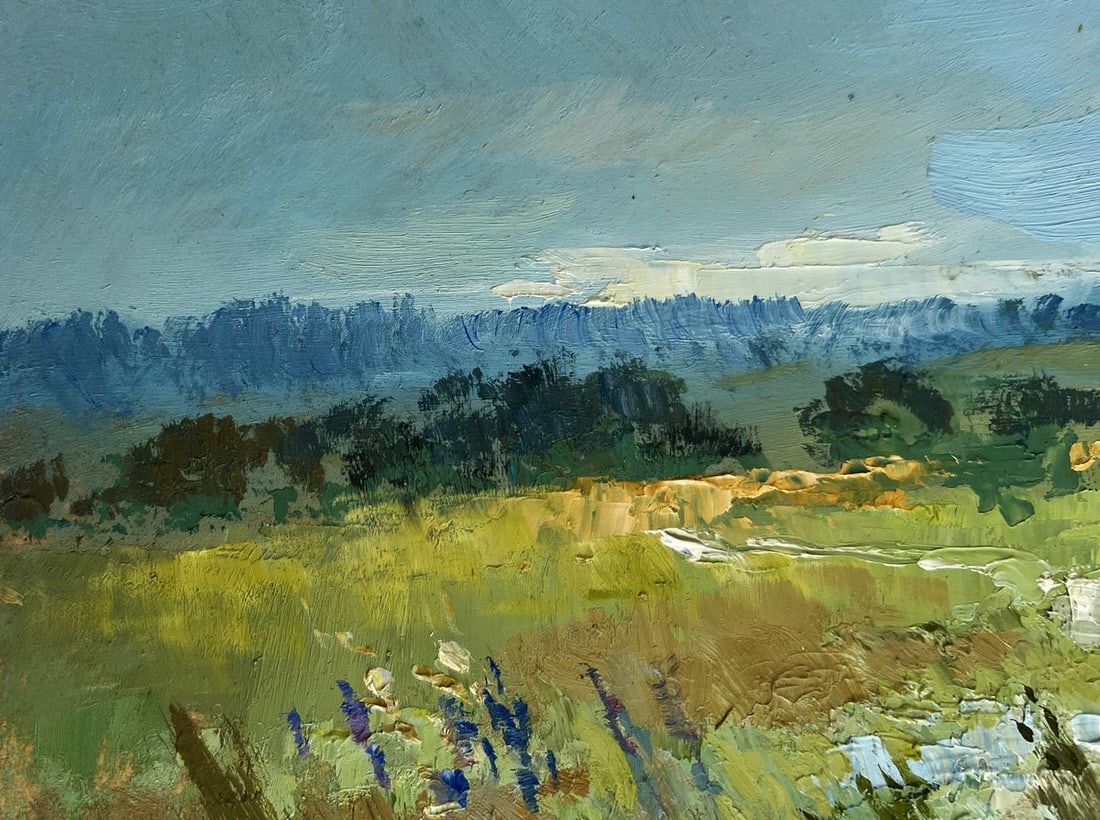 Oil painting On the summer flower meadows Yuriy Suprunchuk - 6