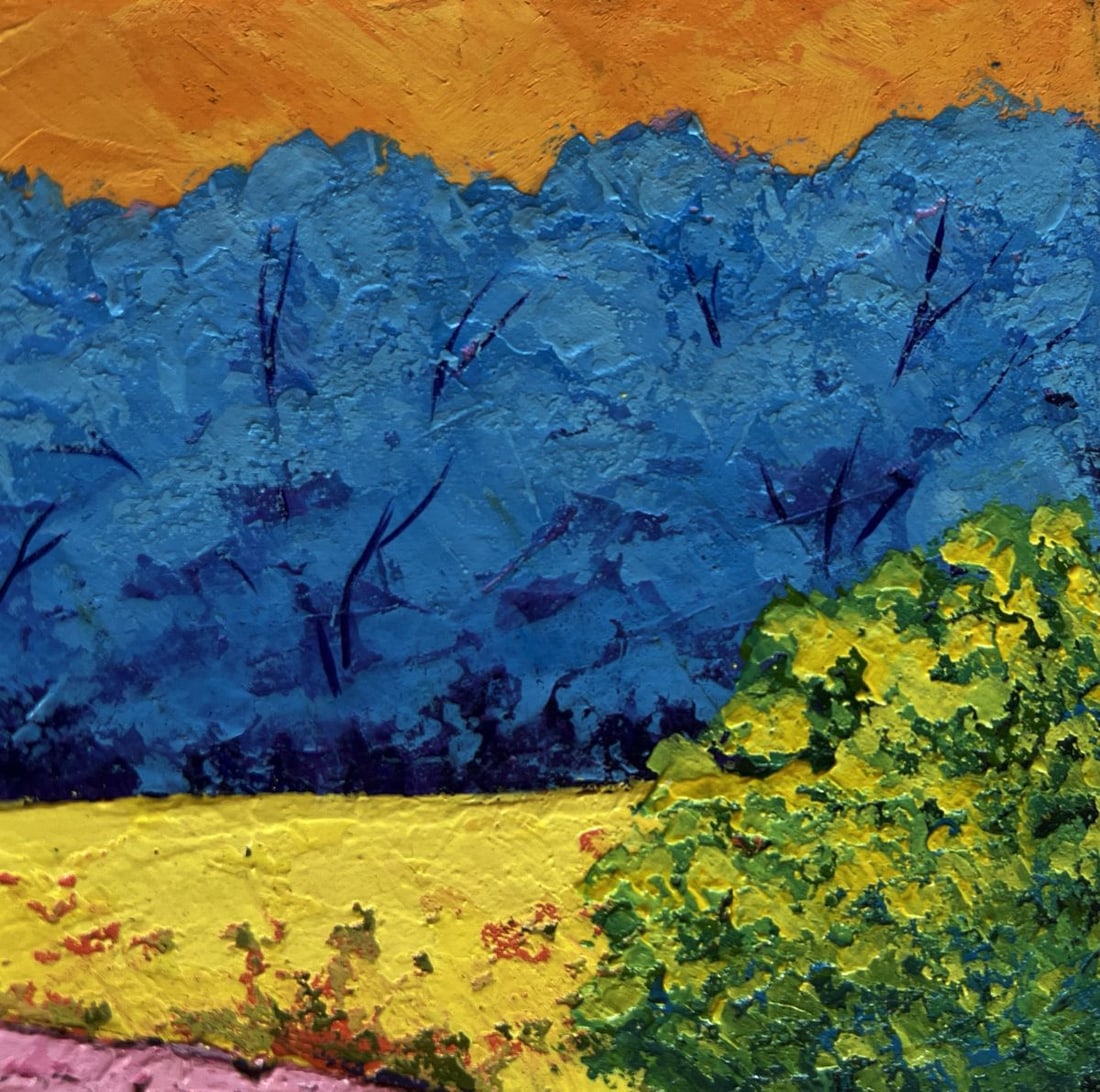 Oil painting Summer twilight in the forest V. Zadorozhnya - 4