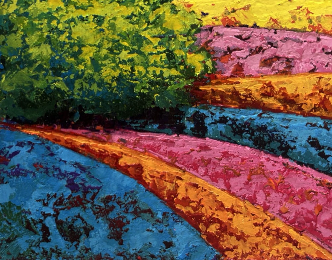 Oil painting Summer twilight in the forest V. Zadorozhnya - 6
