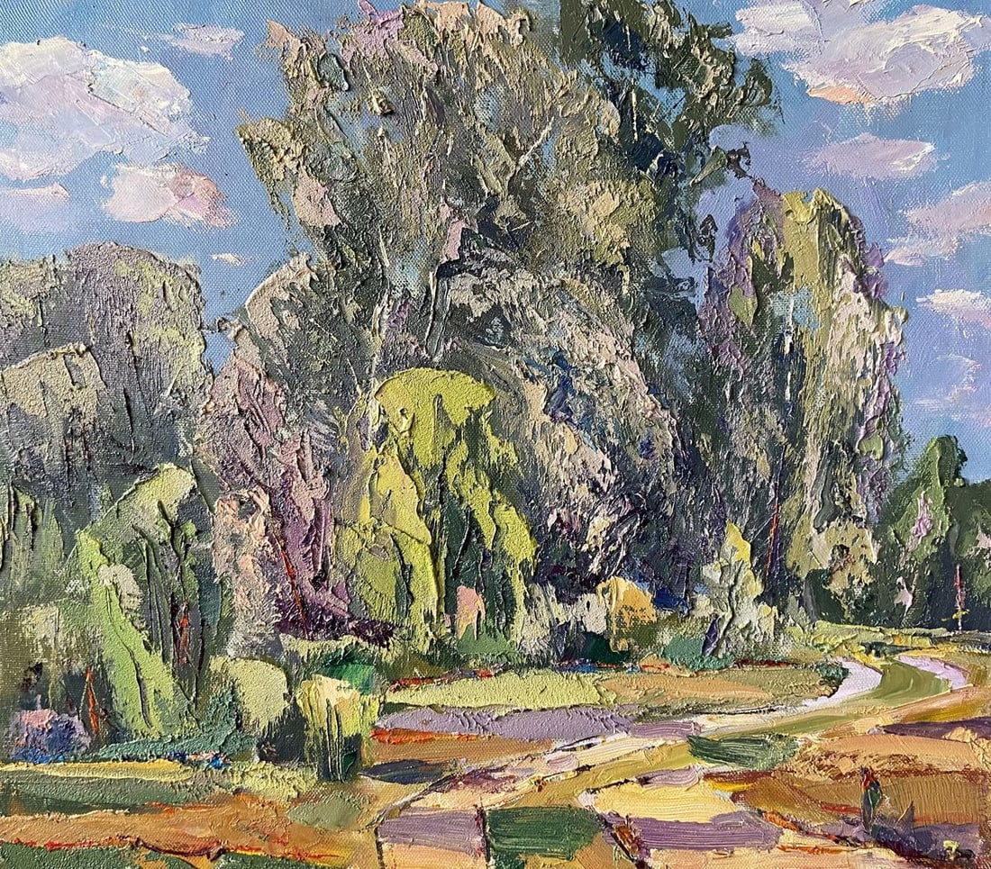 Oil painting Sunny Kapotenko Ivan Ivanovich: Title: Oil painting Sunny Kapotenko Ivan Ivanovich Description: No.Gap 20 *** ABOUT THIS PAINTING *** * TITLE: "Sunny" * ARTISTS: Kapotenko Ivan Ivanovich * SIZE: 45x50 cm/'17.71x19.68 inches' *