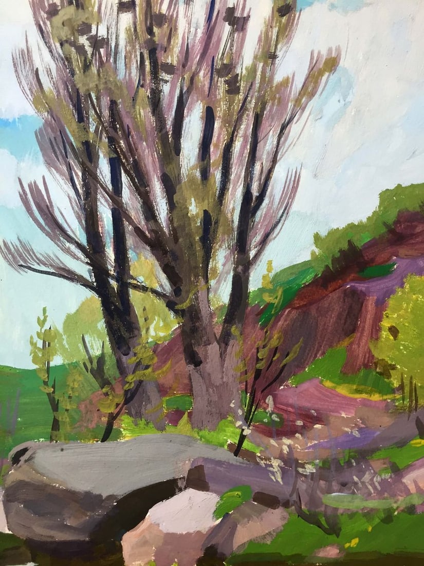 Gouache painting Natural landscape Chernikov Vladimir Mikhailovich - 3