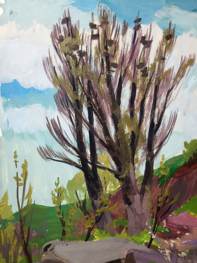 Gouache painting Natural landscape Chernikov Vladimir Mikhailovich - 4