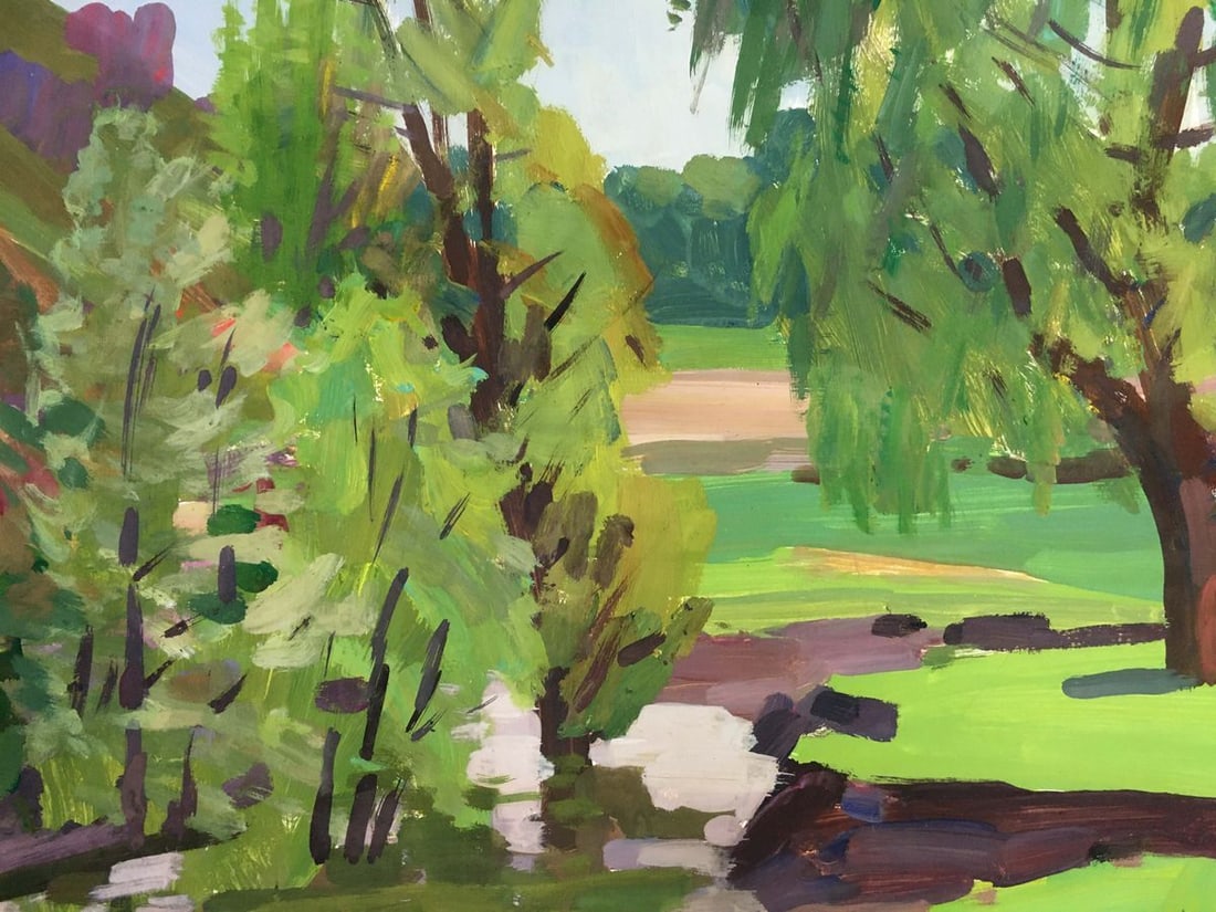 Gouache painting Natural landscape Chernikov Vladimir Mikhailovich - 3