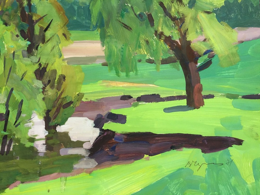 Gouache painting Natural landscape Chernikov Vladimir Mikhailovich - 7