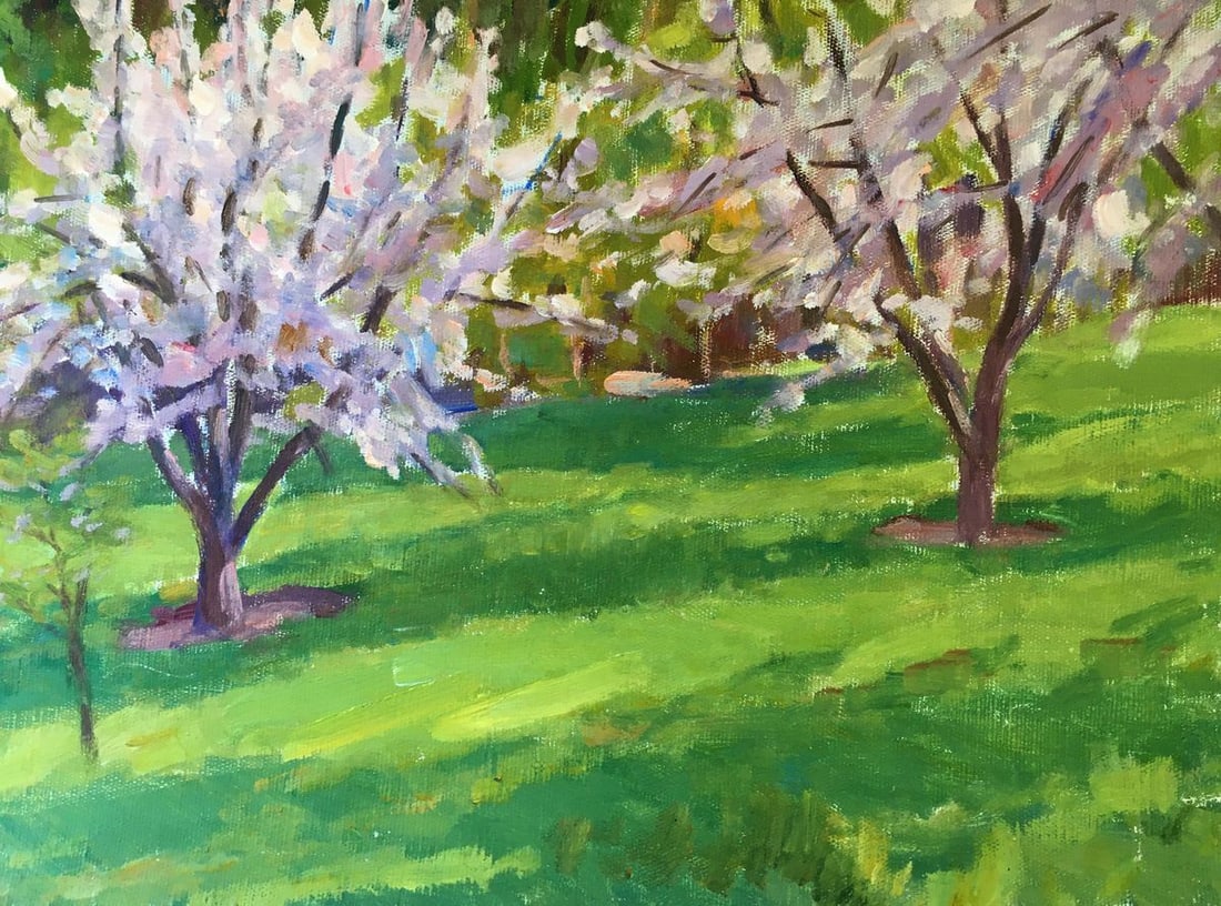 Oil painting Trees bloom Chernikov Vladimir Mikhailovich - 7