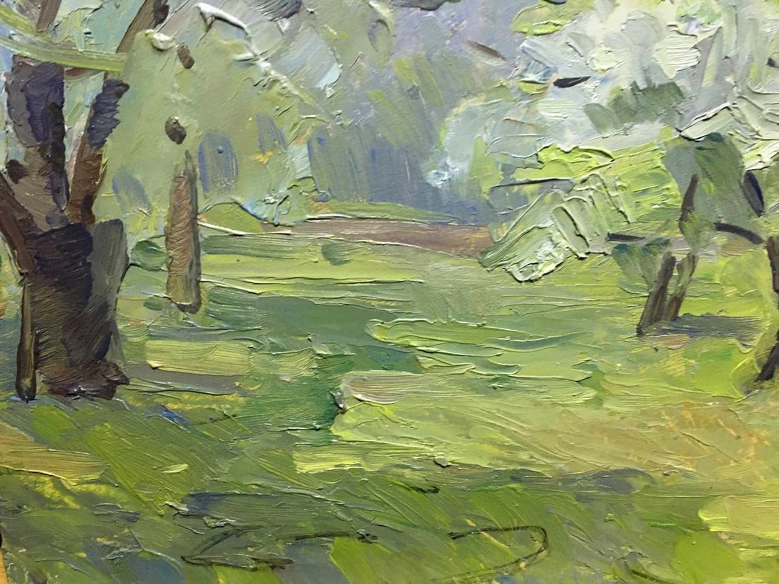 Oil painting Summer landscape Bloshenko Anatoly Mikhailovich - 4
