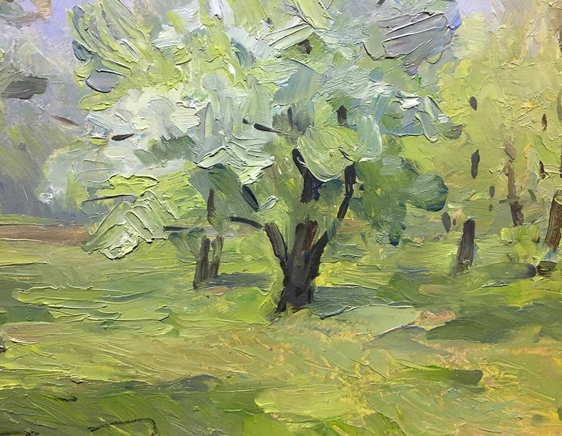 Oil painting Summer landscape Bloshenko Anatoly Mikhailovich - 5