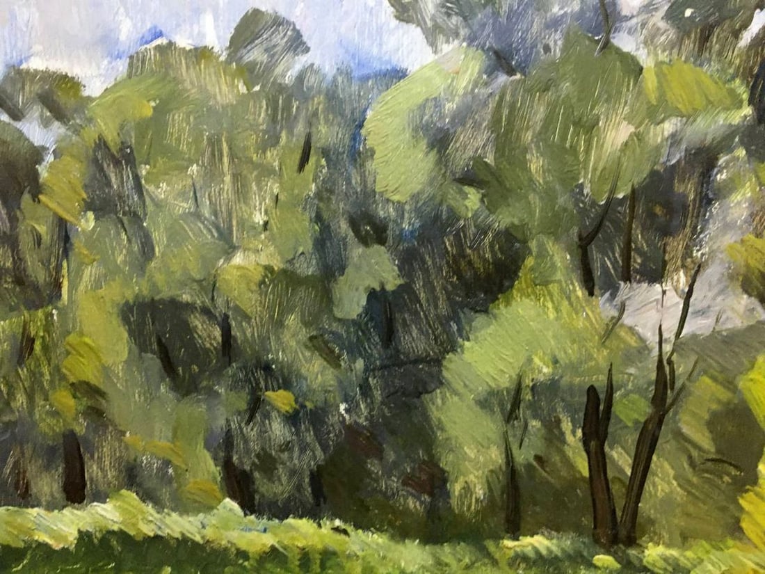 Oil painting Windy day Bloshenko Anatoly Mikhailovich - 5