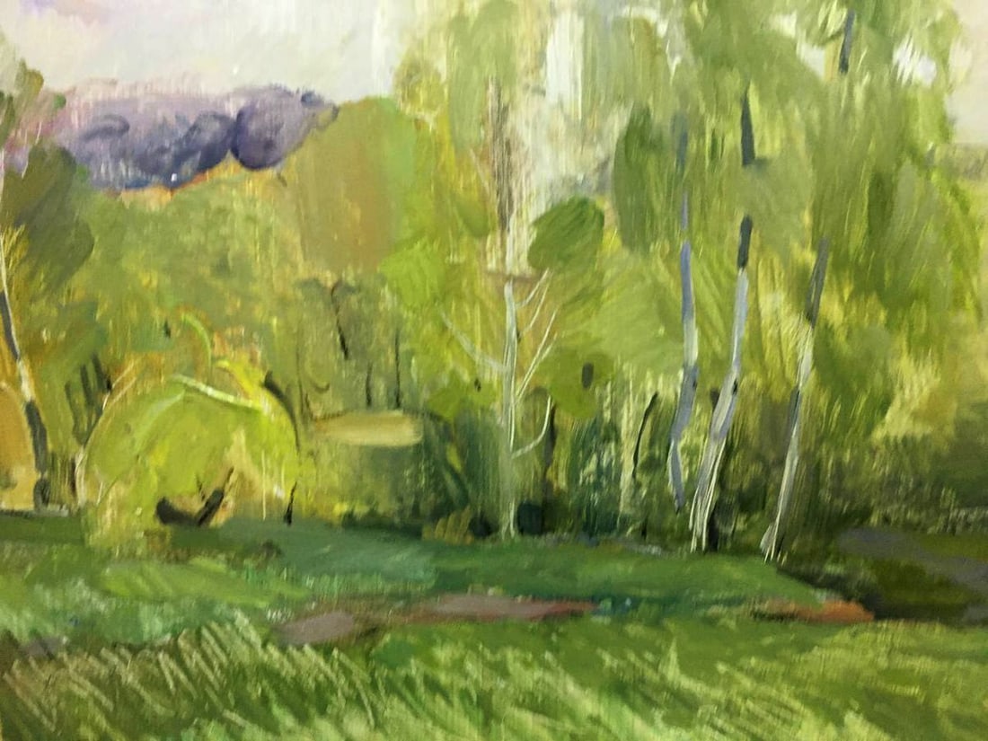 Oil painting The first rays of the sun Bloshenko Anatoly Mikhailovich - 2