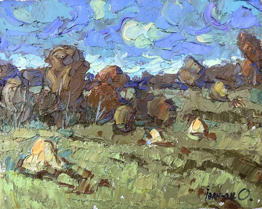 Oil painting Fragrant herbs Kalenyuk Alex (1 of 4)