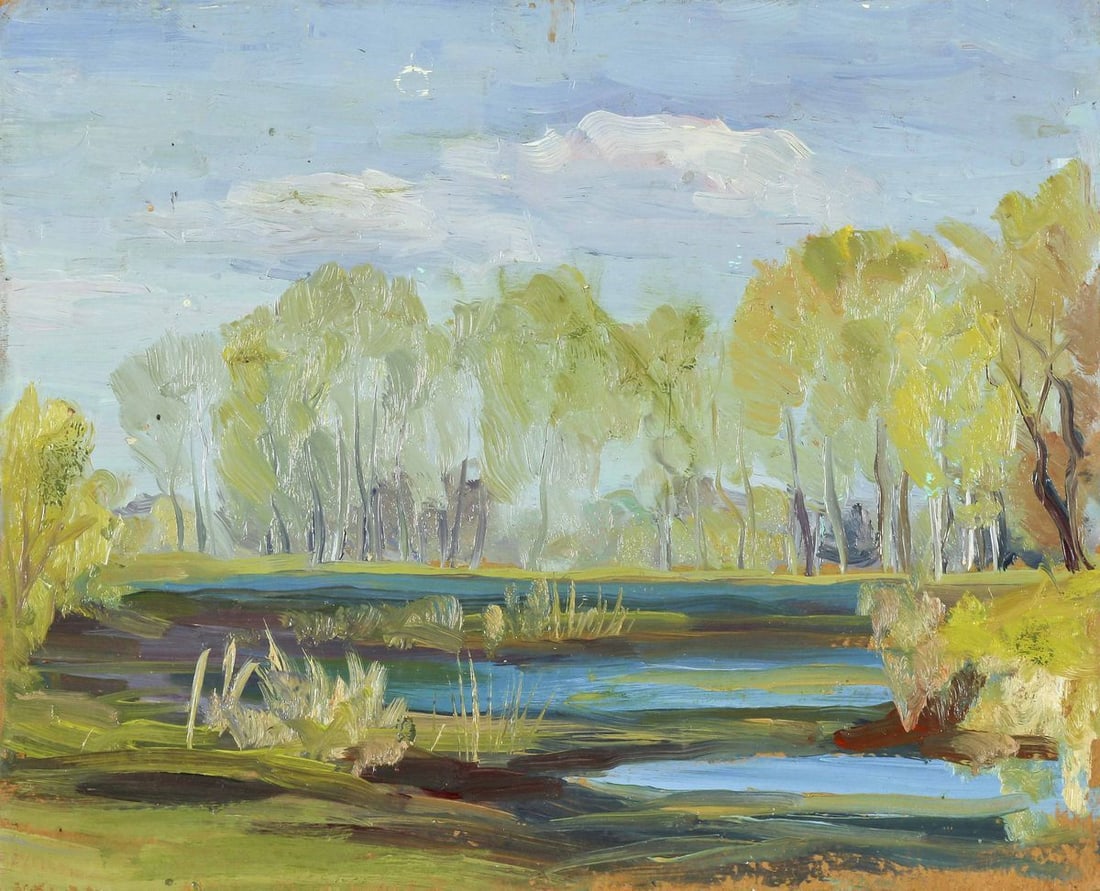 The swamp of sorrow oil painting (1 of 4)