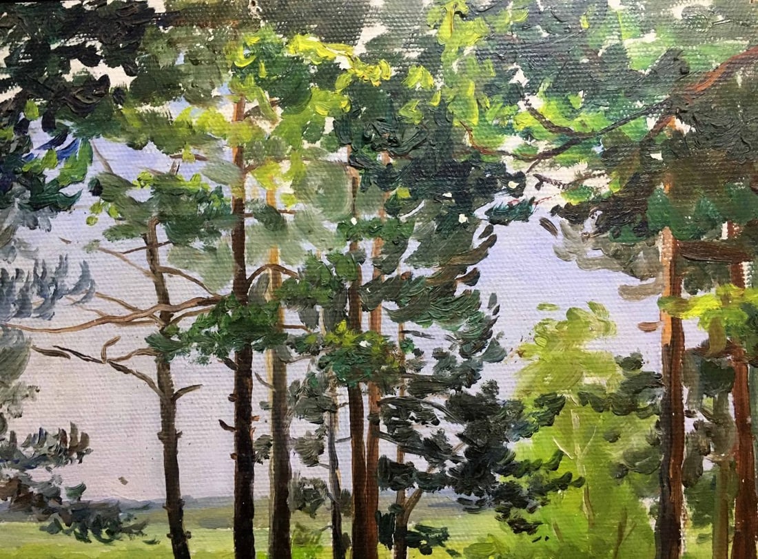 Summer nature oil painting - 4