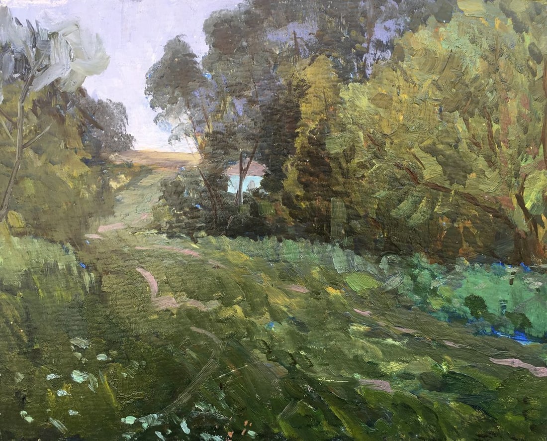 Oil painting In the woods Bloshenko Anatoly Mikhailovich: Title: Oil painting In the woods Bloshenko Anatoly Mikhailovich Description: No.1272 *** ABOUT THIS PAINTING *** * TITLE: "In the woods" * ARTISTS: Bloshenko Anatoly Mikhailovich * SIZE: 40?50 cm/'15.