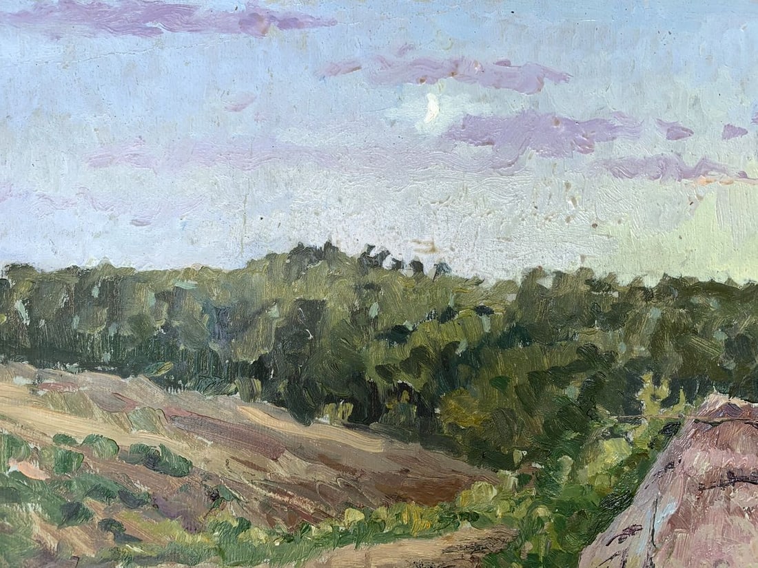 Oil painting Cozy houses A. G. Cherkas - 2