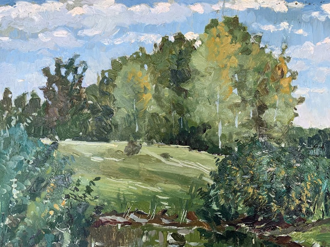 Oil painting Lake by the forest A. G. Cherkas - 2