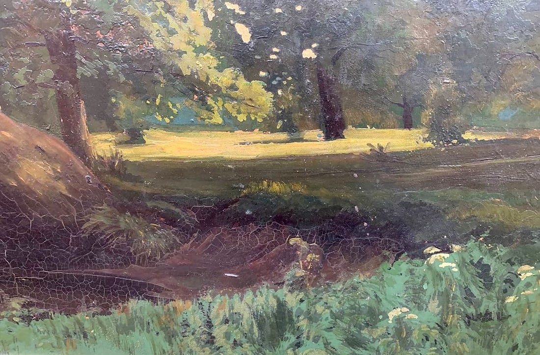 Oil painting Forest landscape Henry Park - 7