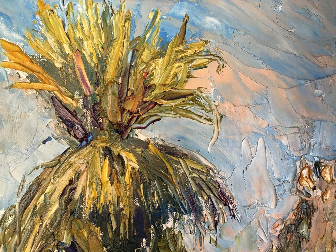 Oil painting Palm - 2