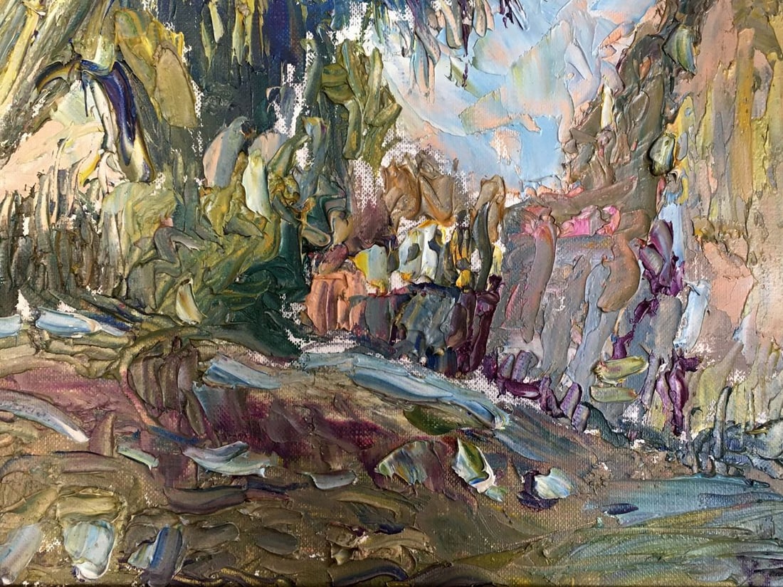 Oil painting Palm - 4