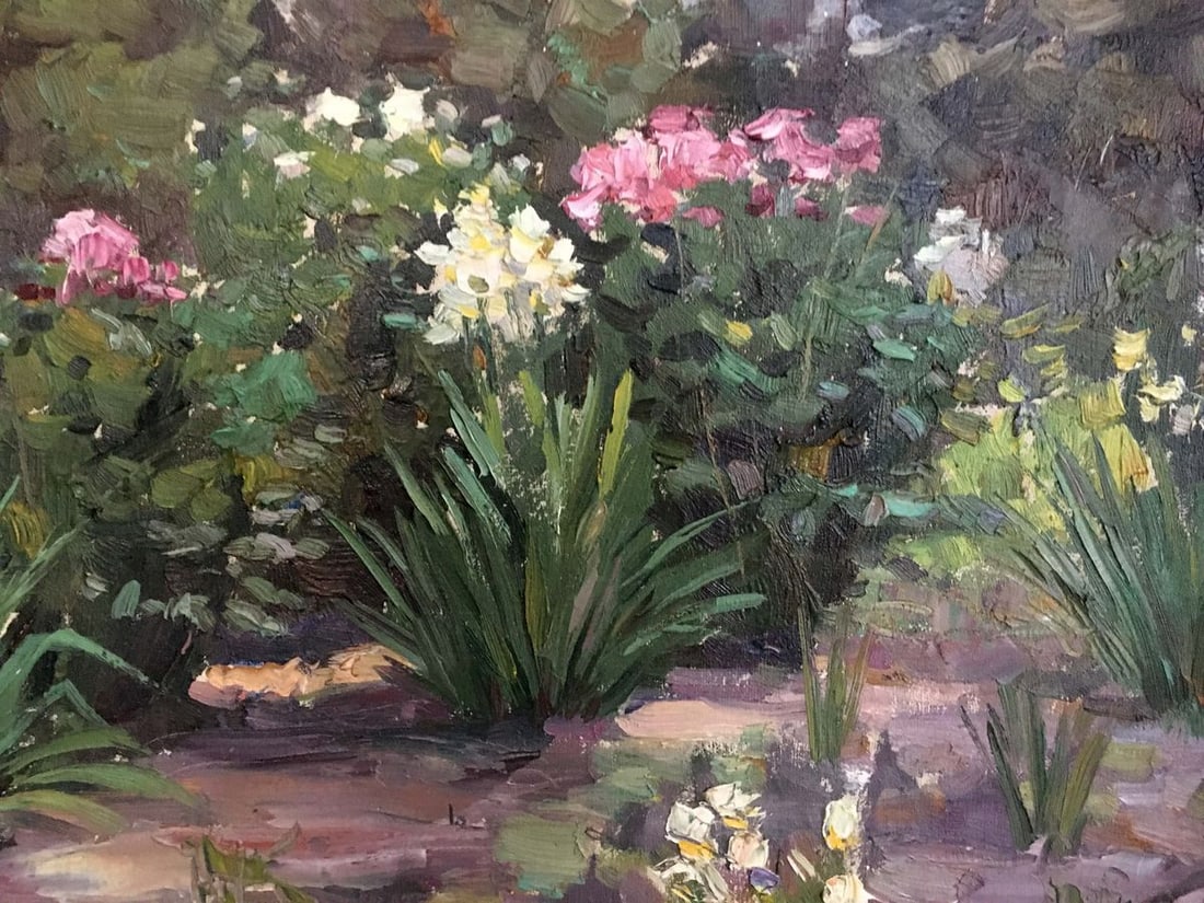 Oil painting Flower garden G. Cherkasskiy - 5